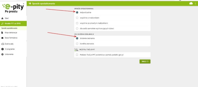 rozliczenia PIT przez Internet krok 6