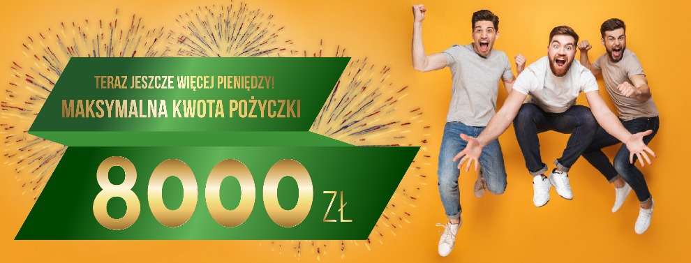 Chwilówka od 19 lat do 8 000 zł